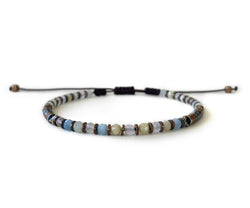 Morganite Hand-Knitted Anklet 4mm