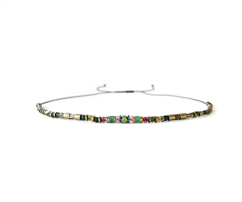 Tourmaline Hand-Knitted Choker