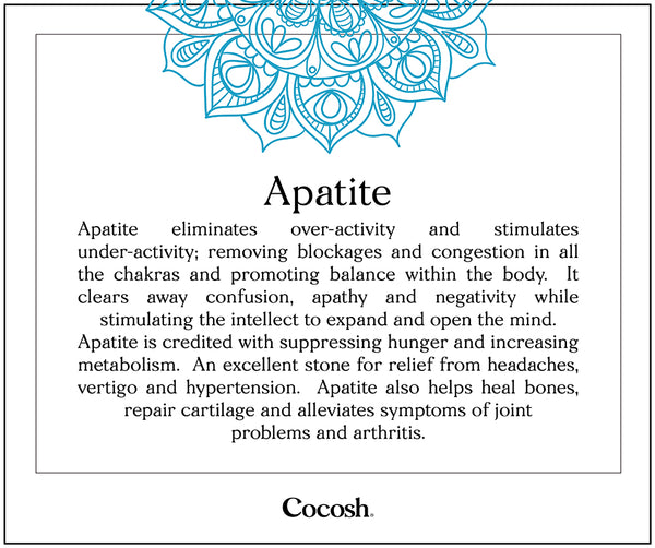 Apatite Men's Hand-Knitted Bracelet 6mm - Cocosh