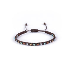 Hematite Multi-Color Hand-Knitted Bracelet - Cocosh