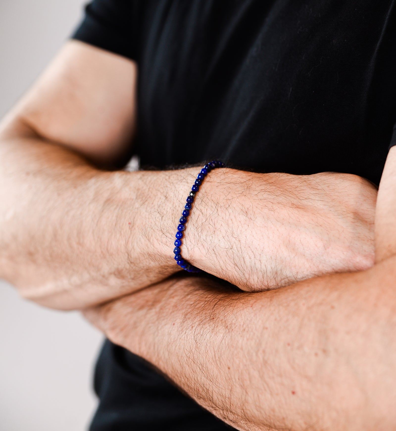 [HARANG]★BTS 着用★ Pentagon Cut Lapis Lazuli Bracelet lapis-lazuli-tumbled-chips-